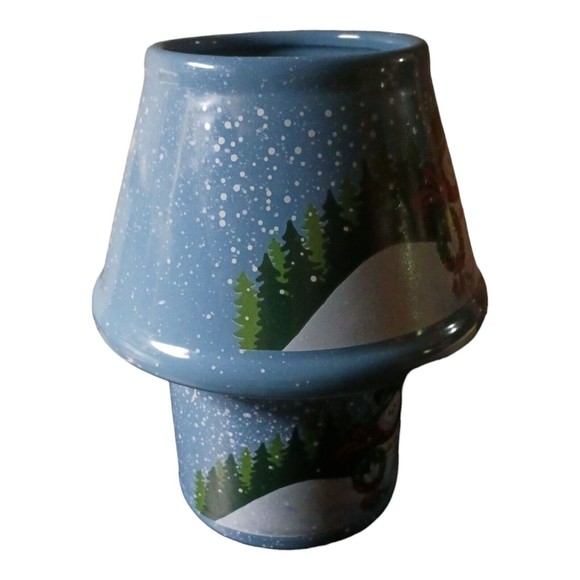 Snowman Christmas Candle Stand by Pottery Co. - Picture 3 of 4